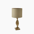 Abia Table Lamp | Natural Linen & Oak