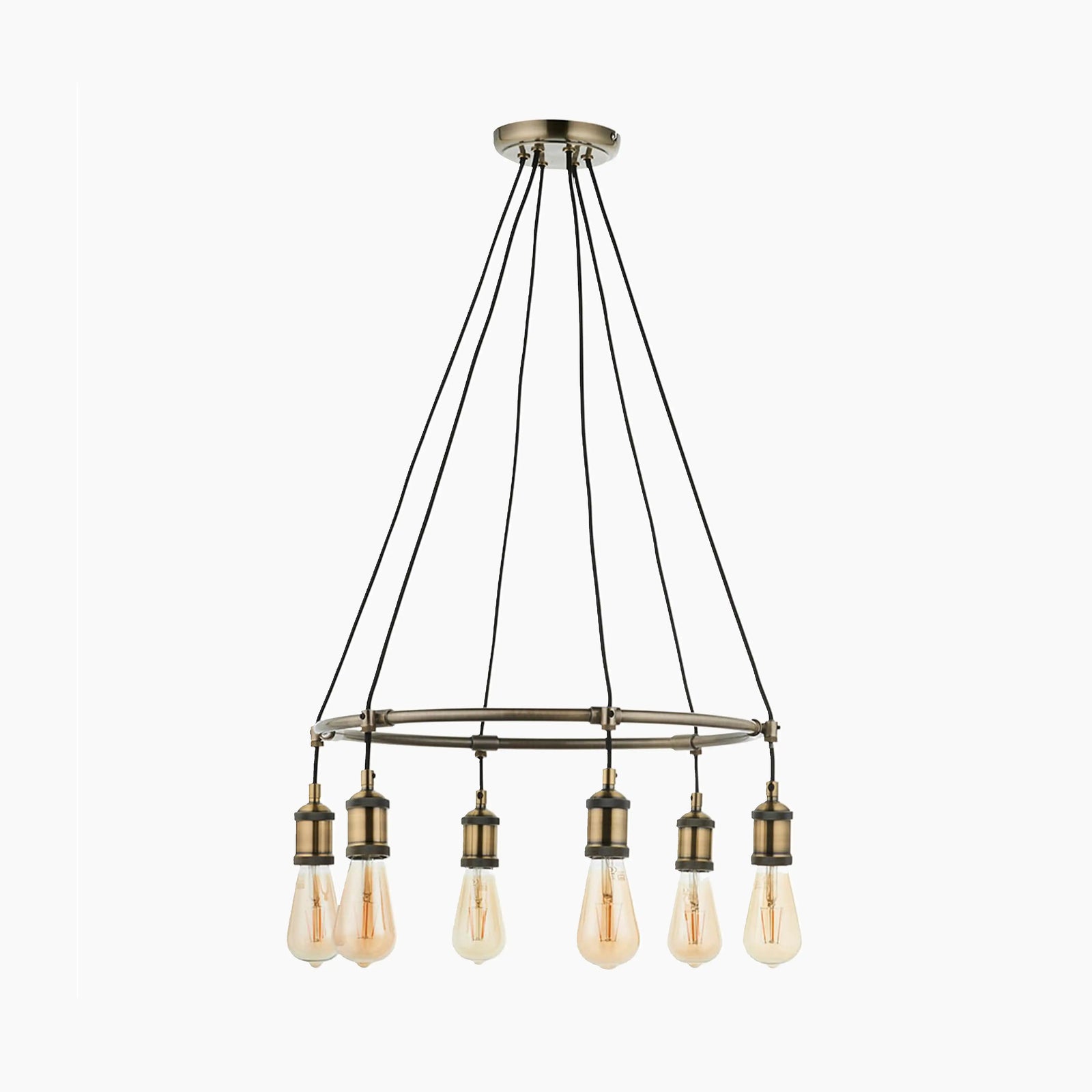 Hal 6 Light Pendant Light | Brass