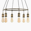 Hal 6 Light Pendant Light | Brass