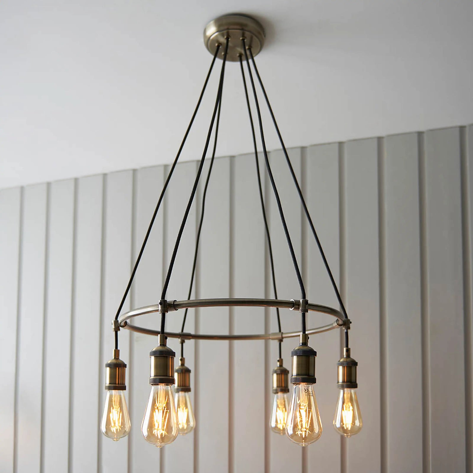 Hal 6 Light Pendant Light | Brass