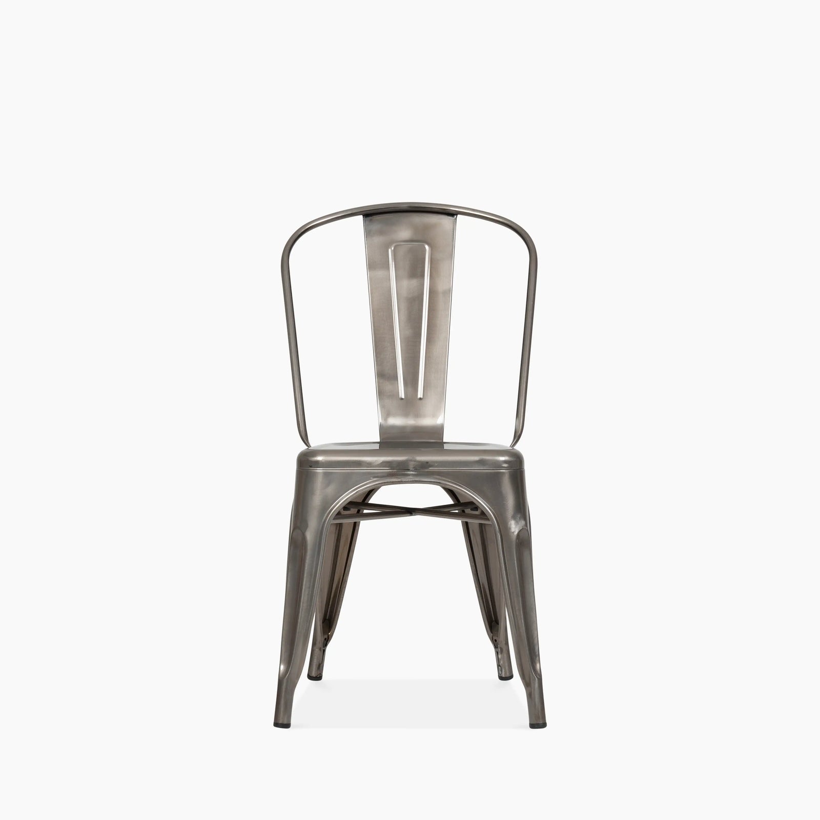 Tolix Style Stackable Dining Chair | Gunmetal