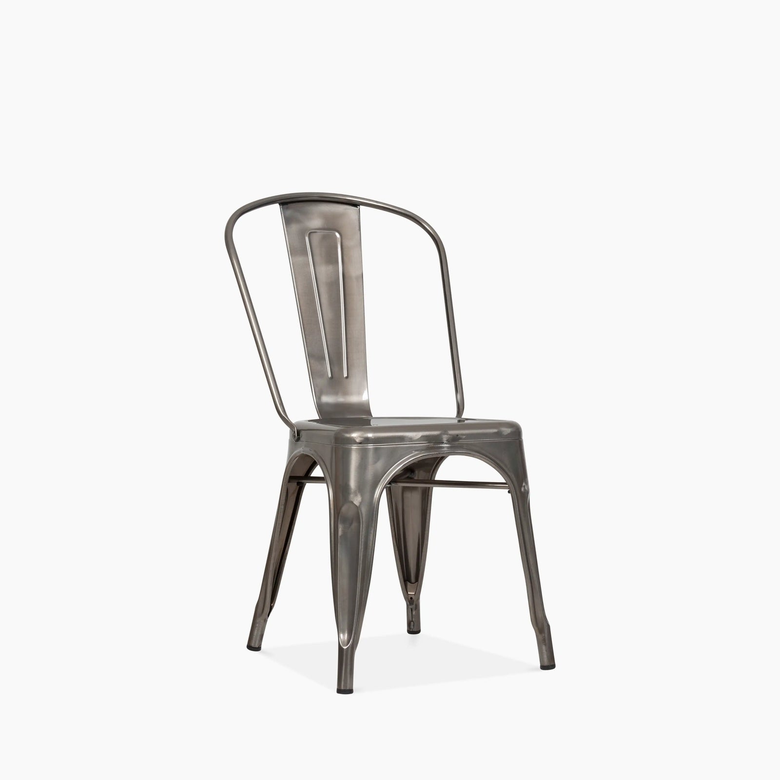 Tolix Style Stackable Dining Chair | Gunmetal