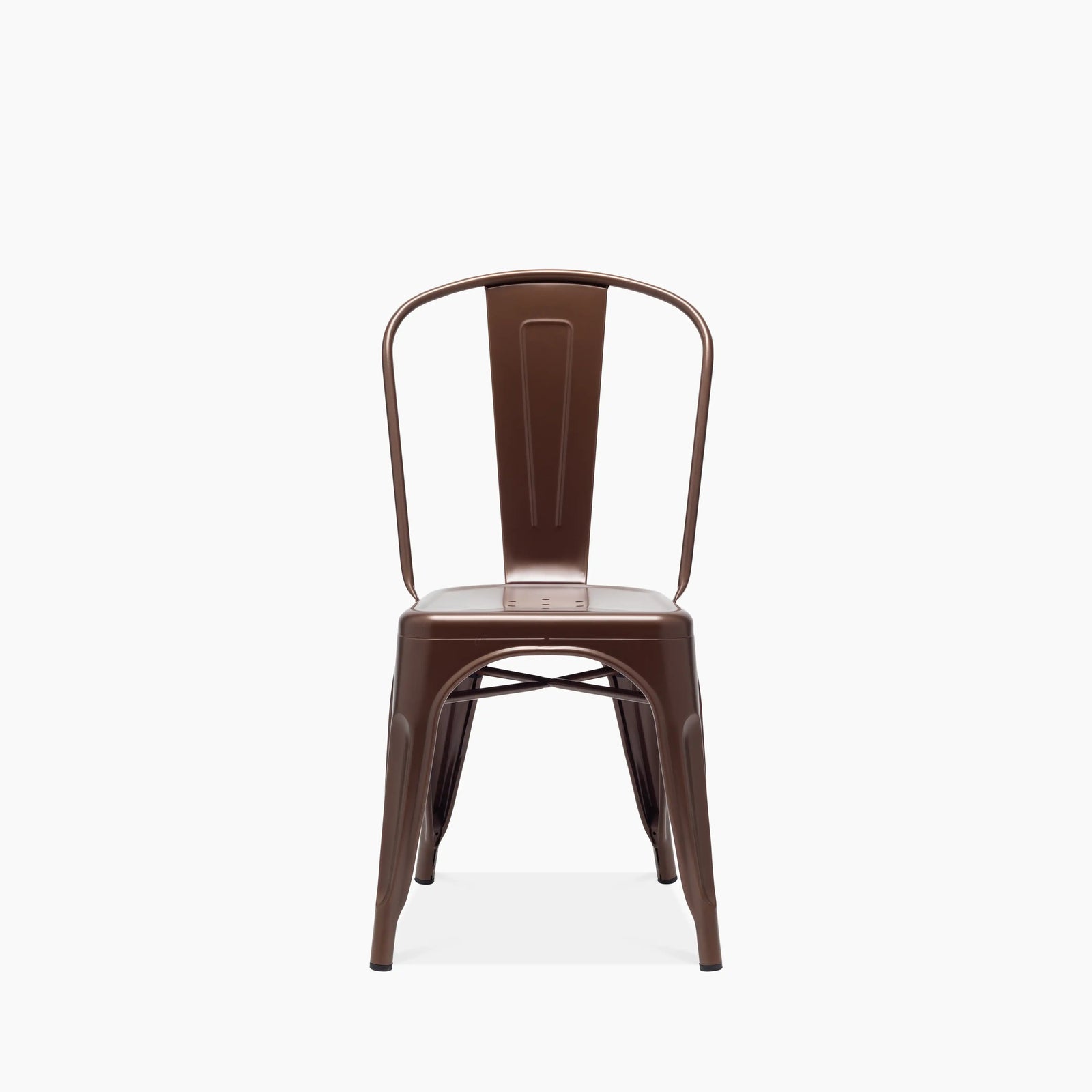 Tolix Style Stackable Dining Chair | Brass