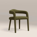 Ophelia Carver Dining Chair | Moss Green Sustainable Mohair Velvet
