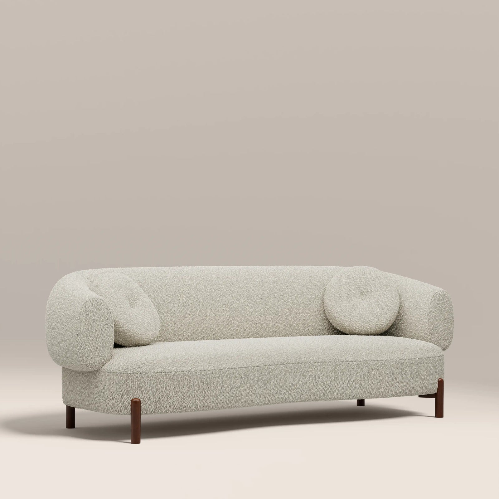 Hallfield 3 Seater Sofa | Speckled Stone Sustainable Boucle