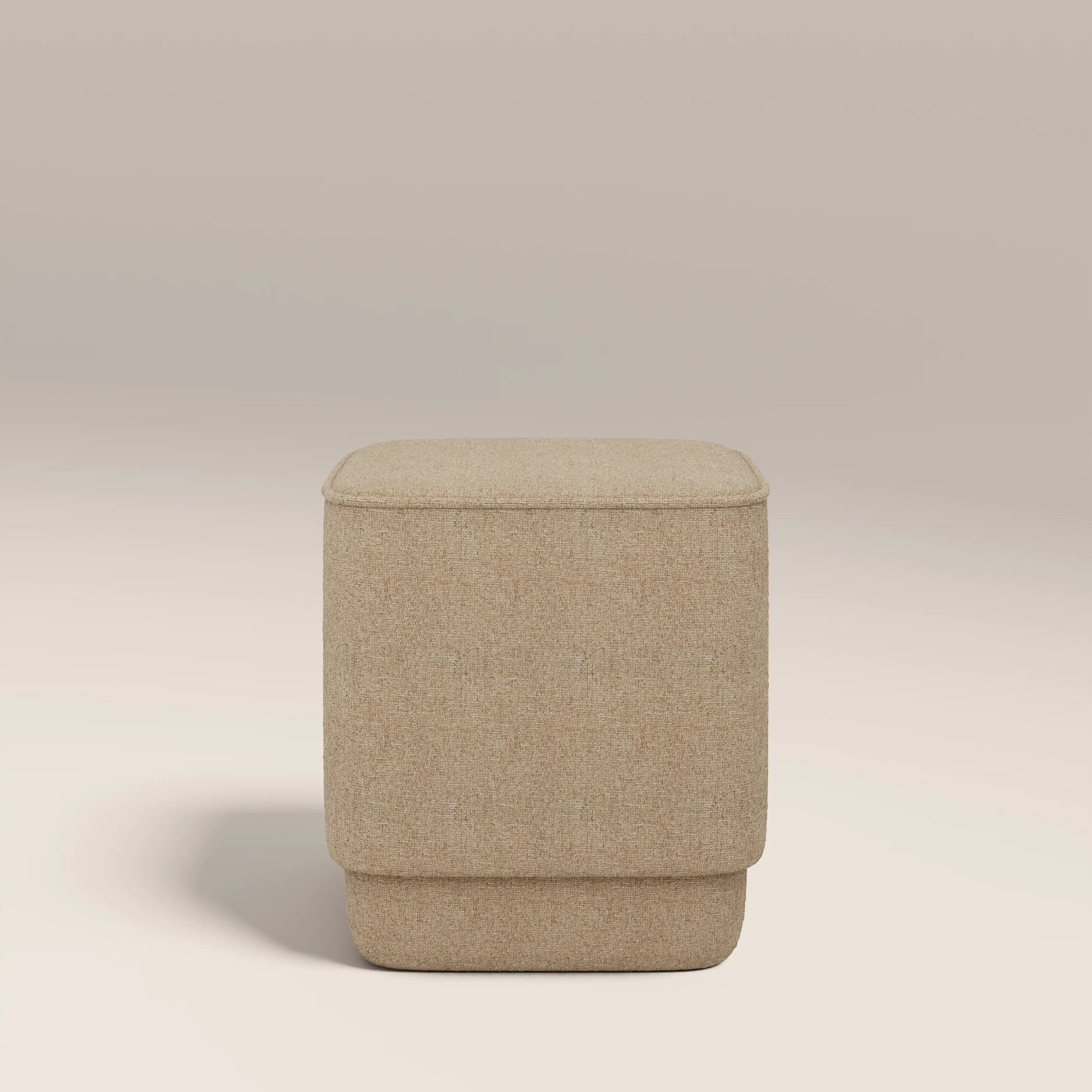 Soho Pouffe | Speckled Latte Boucle