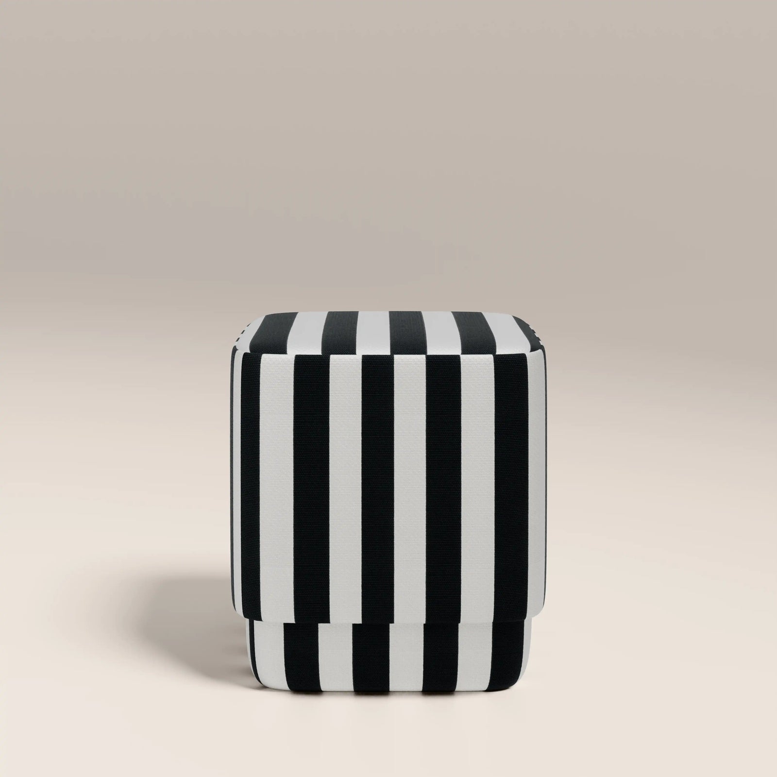 Soho Pouffe | Striped Fabric