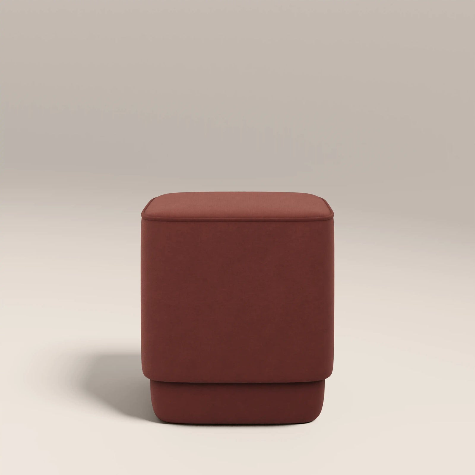 Soho Pouffe | Rust Red Sustainable Velvet