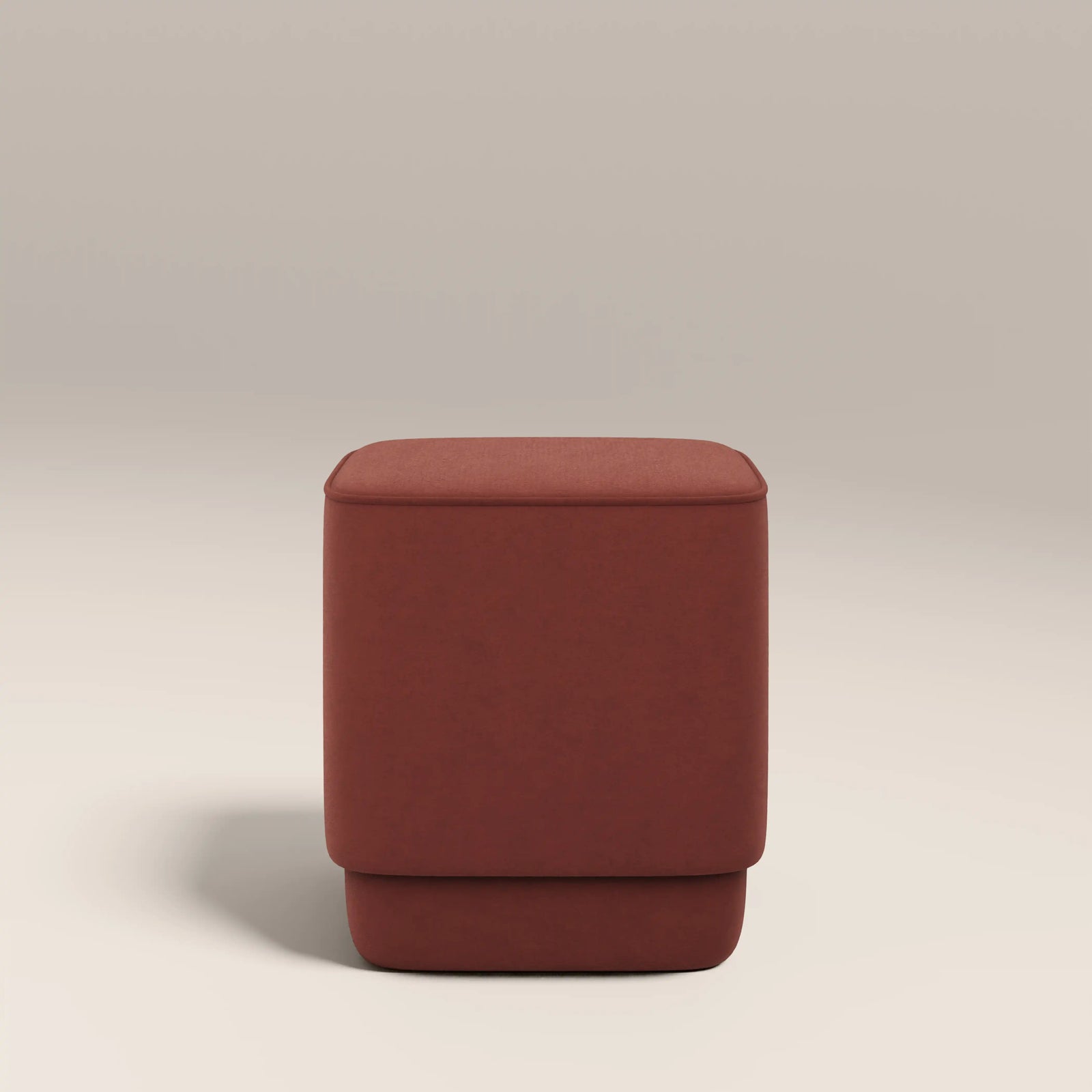 Soho Pouffe | Rust Red Sustainable Velvet