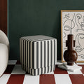 Soho Pouffe | Striped Fabric