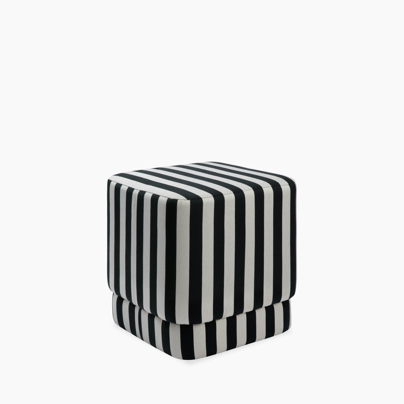 Soho Pouffe | Striped Fabric
