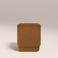 Soho Pouffe | Caramel Brown Sustainable Mohair Velvet