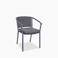Juliene Carver Dining Chair | Grey Textilene & Grey