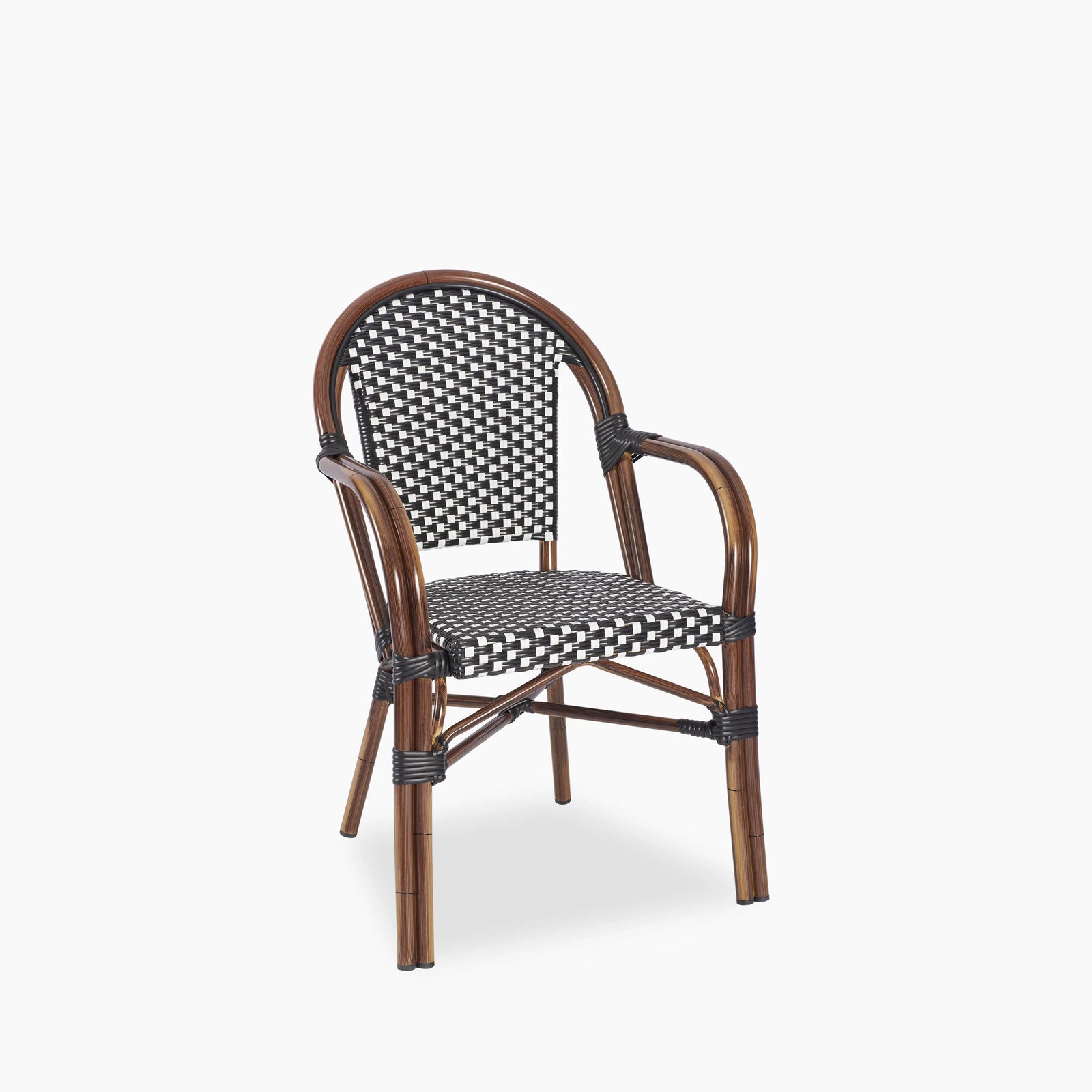 Emilia Carver Dining Chair | Black & White