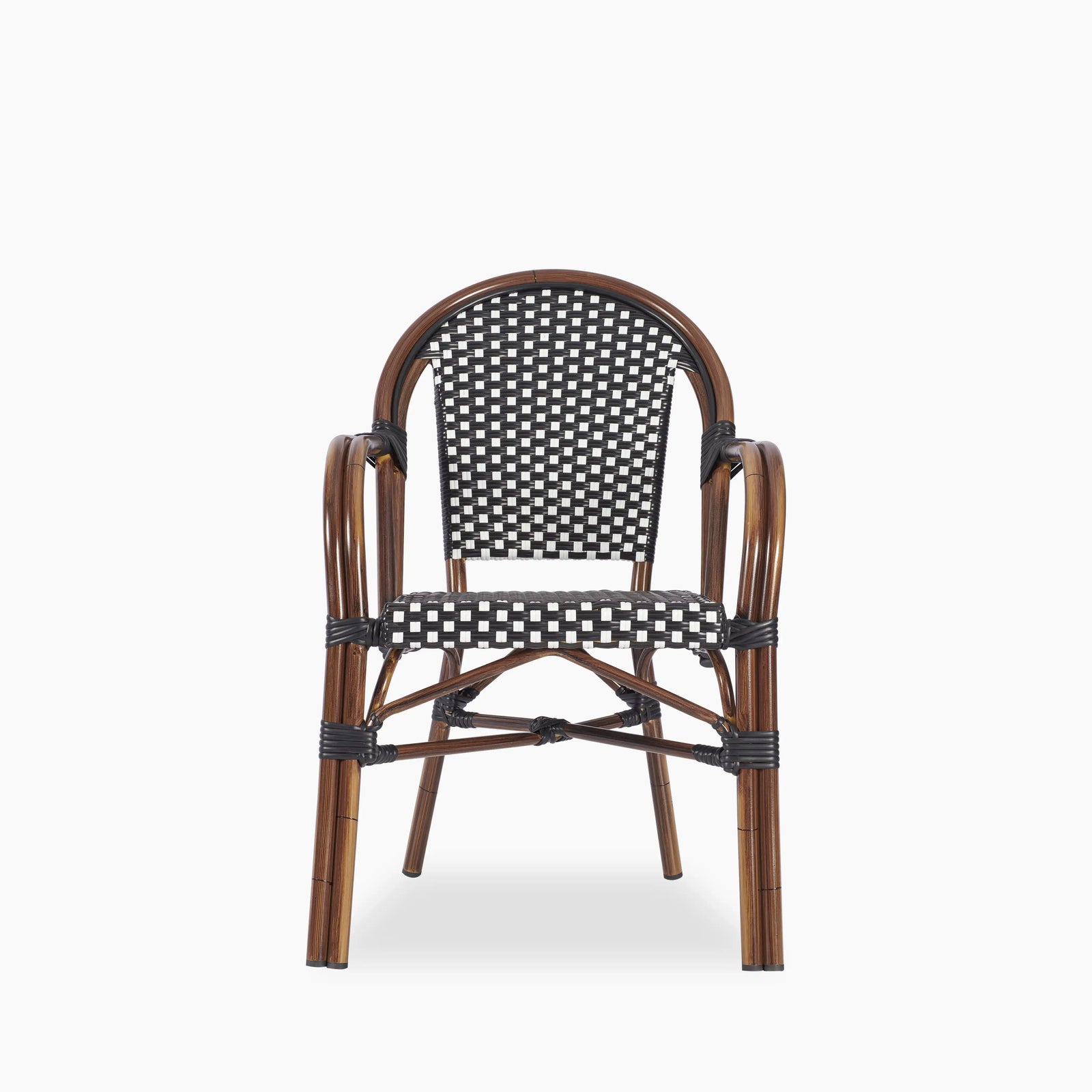 Emilia Carver Dining Chair | Black & White