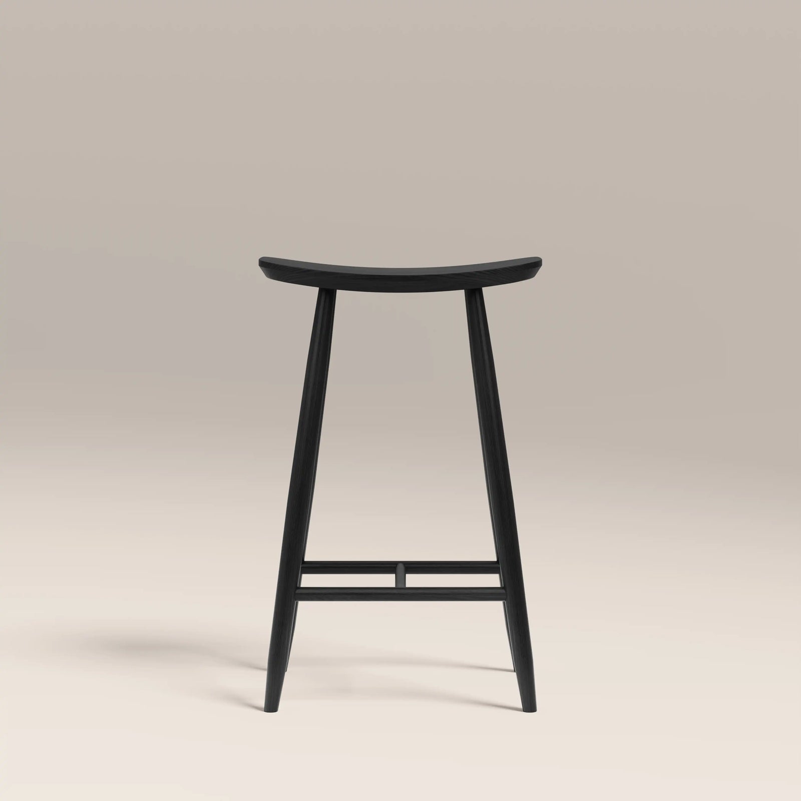Hatton Wooden Kitchen Stool | Black