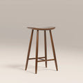 Hatton Wooden Kitchen Stool | Walnut