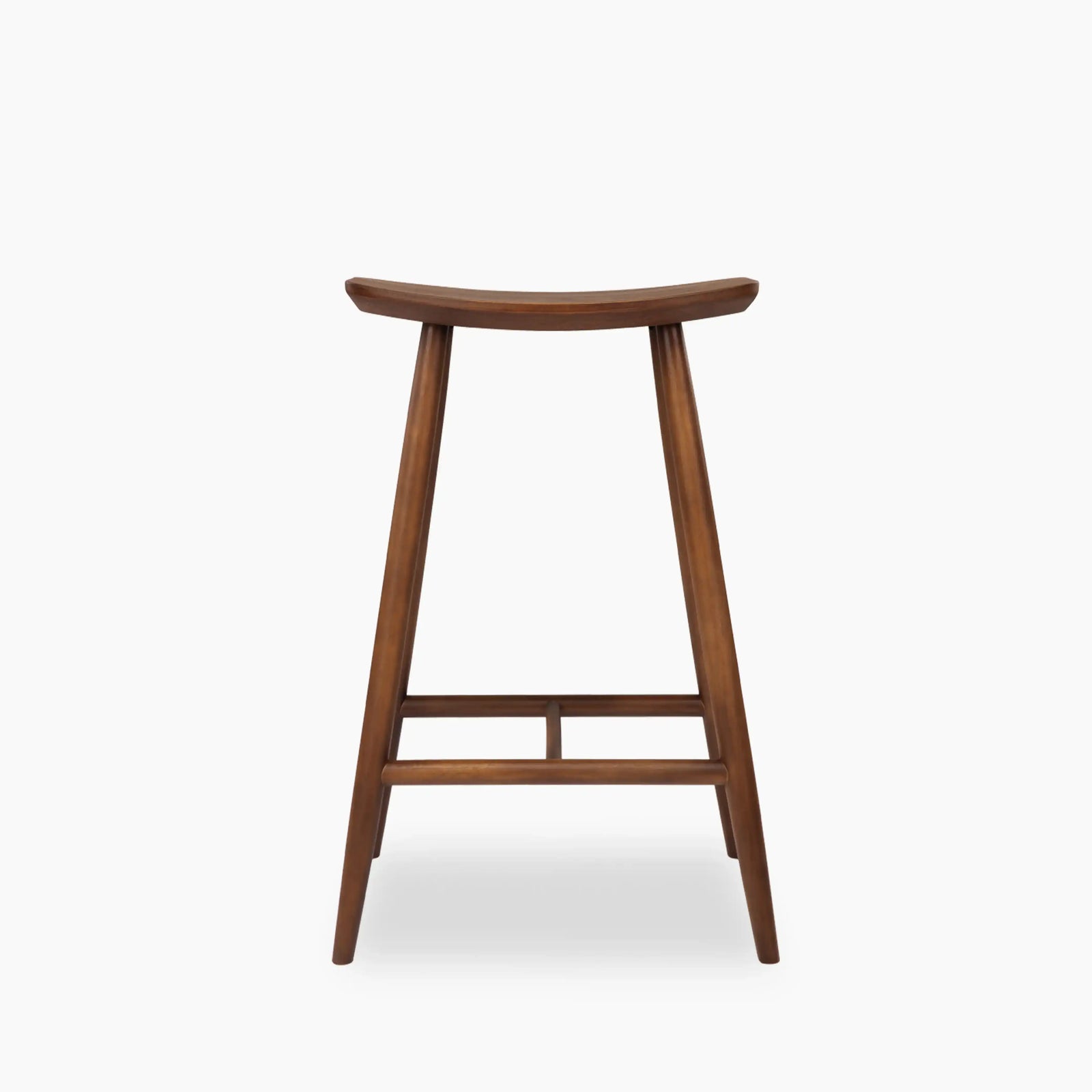 Hatton Wooden Bar Stool | Walnut