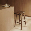 Hatton Wooden Kitchen Stool | Walnut