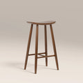 Hatton Wooden Bar Stool | Walnut