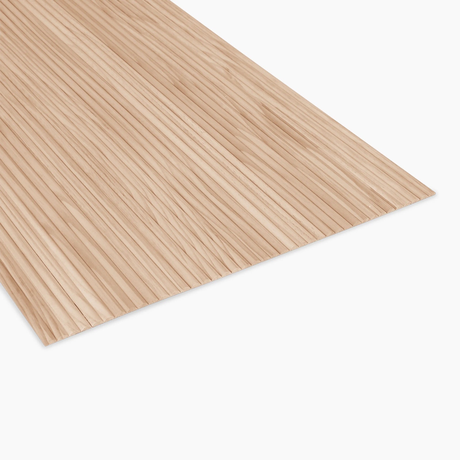 PLAANKED 1.5cm Flexible Ribbed Wall Panel | Paintable Pinewood