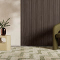 PLAANKED 3cm Flexible Ribbed Wall Panel | Smoked Walnut