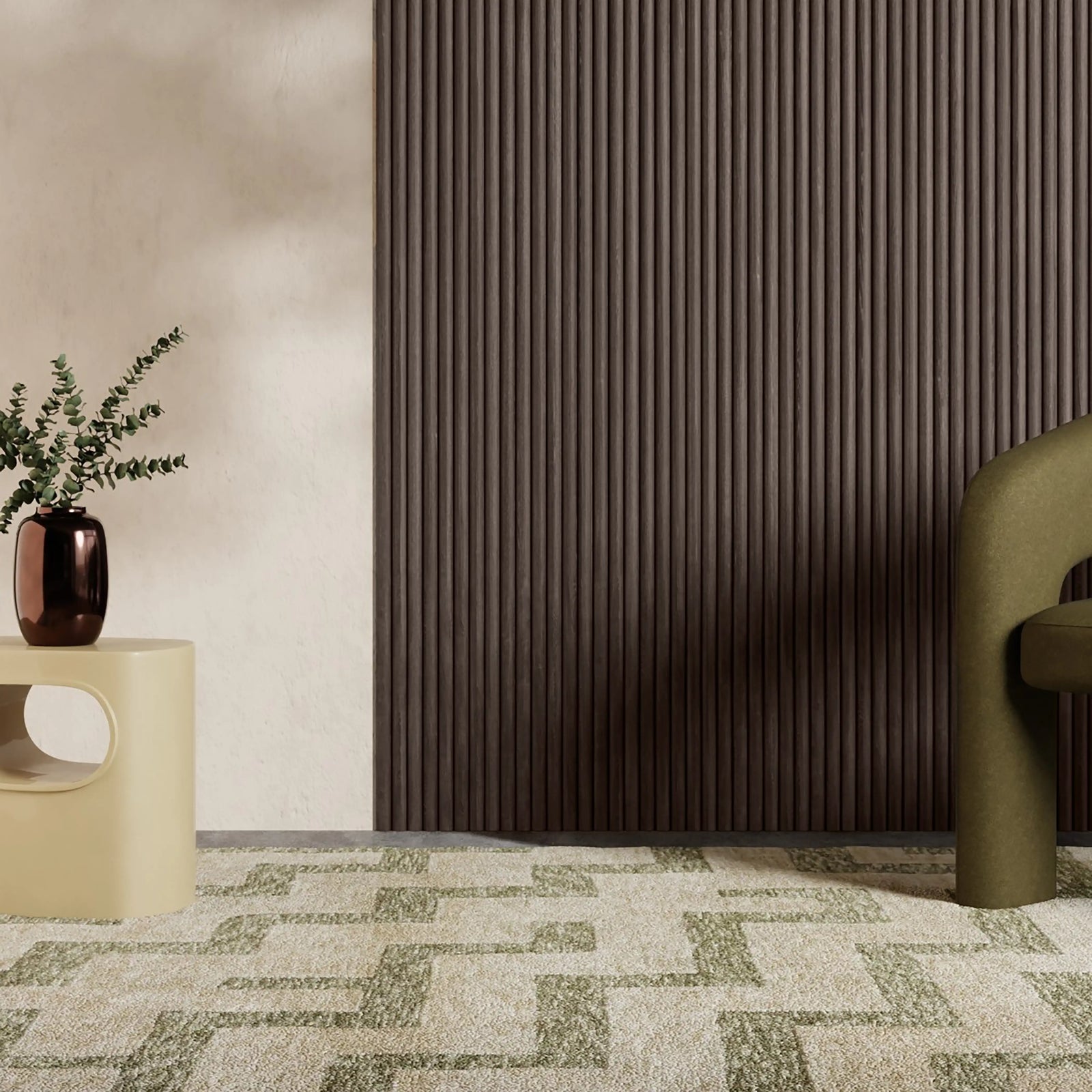 PLAANKED Flexible Wood Wall Panel | Smoked Walnut