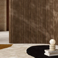 PLAANKED 3cm Flexible Ribbed Wall Panel | Walnut