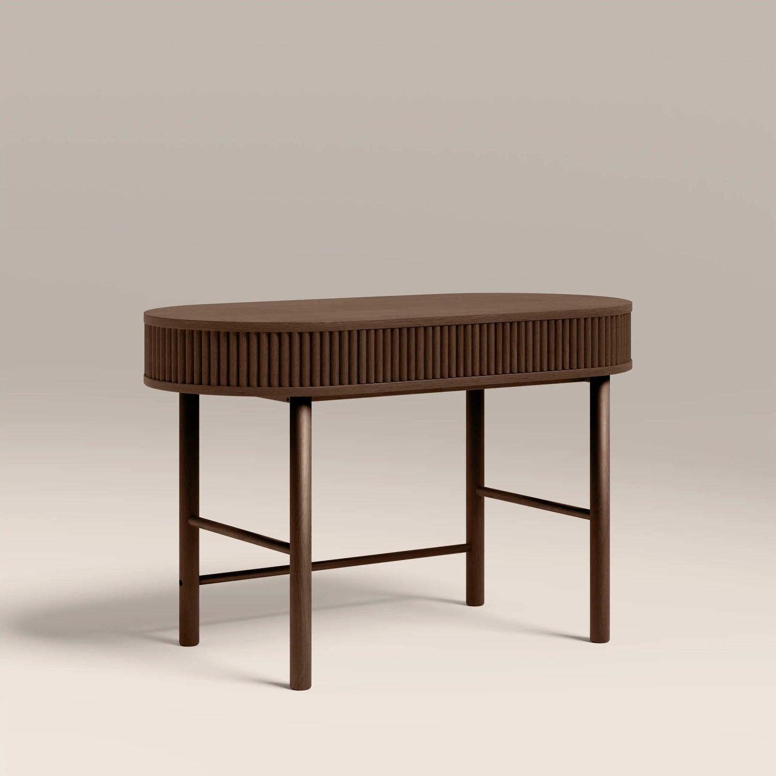 Santana Wooden Desk | Smoked Walnut