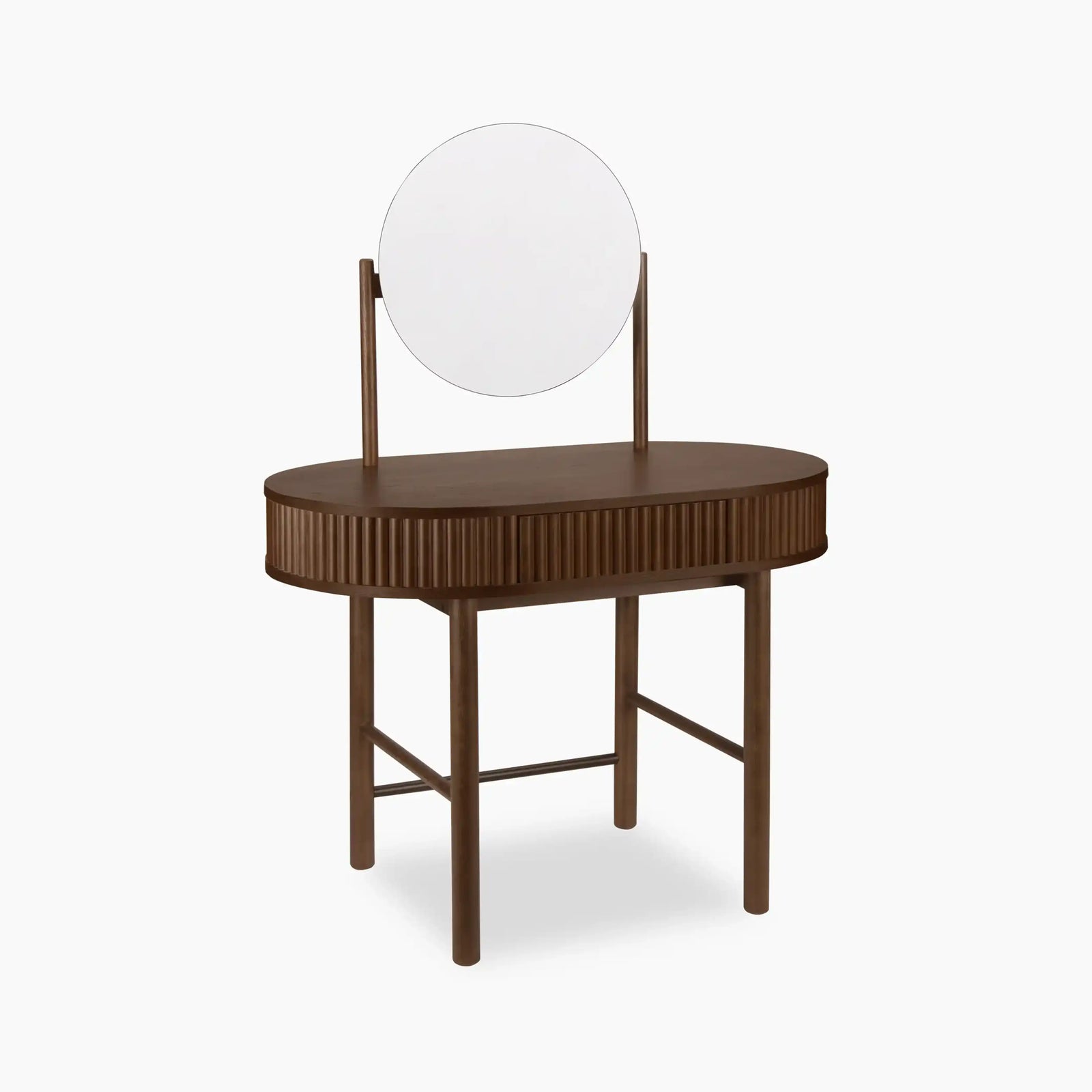 Santana Wooden Dressing Table | Smoked Walnut
