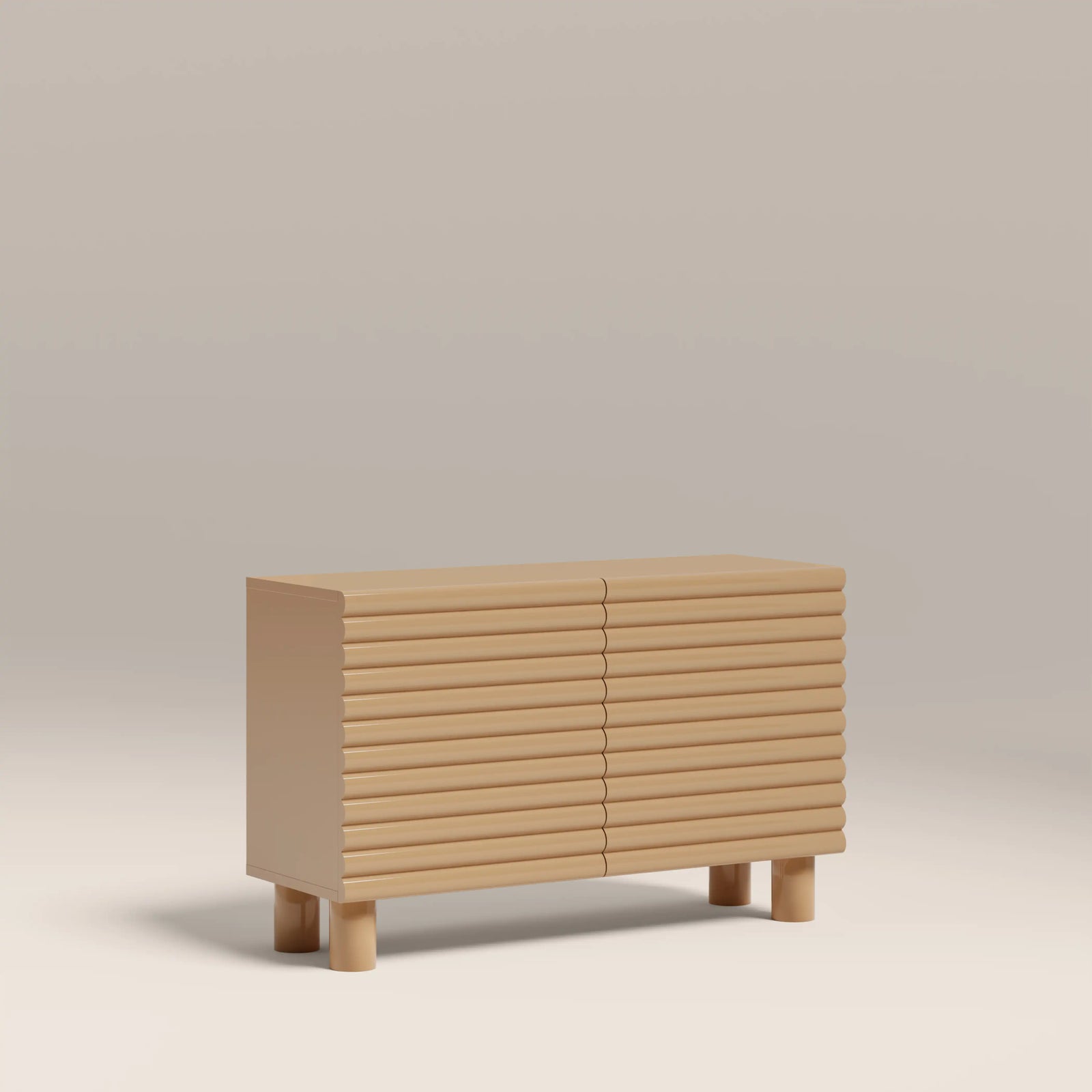 Raphael 2 Door Sideboard | High Gloss Taupe
