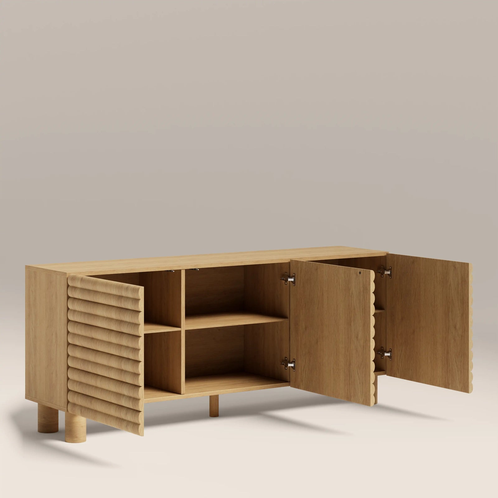 Raphael 3 Door Wooden Sideboard | Oak