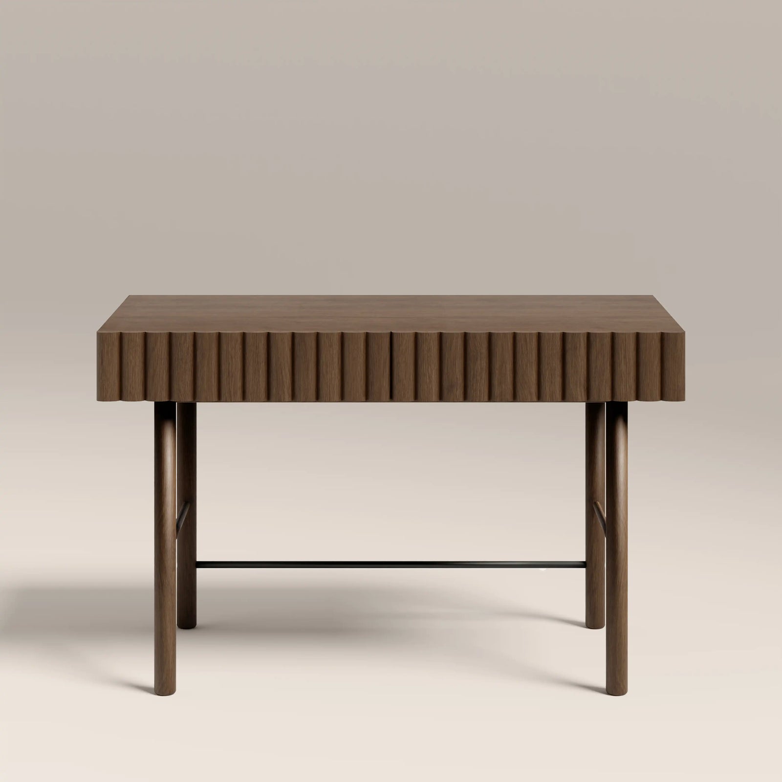 Raphael 2 Drawer Wooden Desk | Walnut