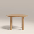 Raphael 4 Seat Round Dining Table | High Gloss Taupe