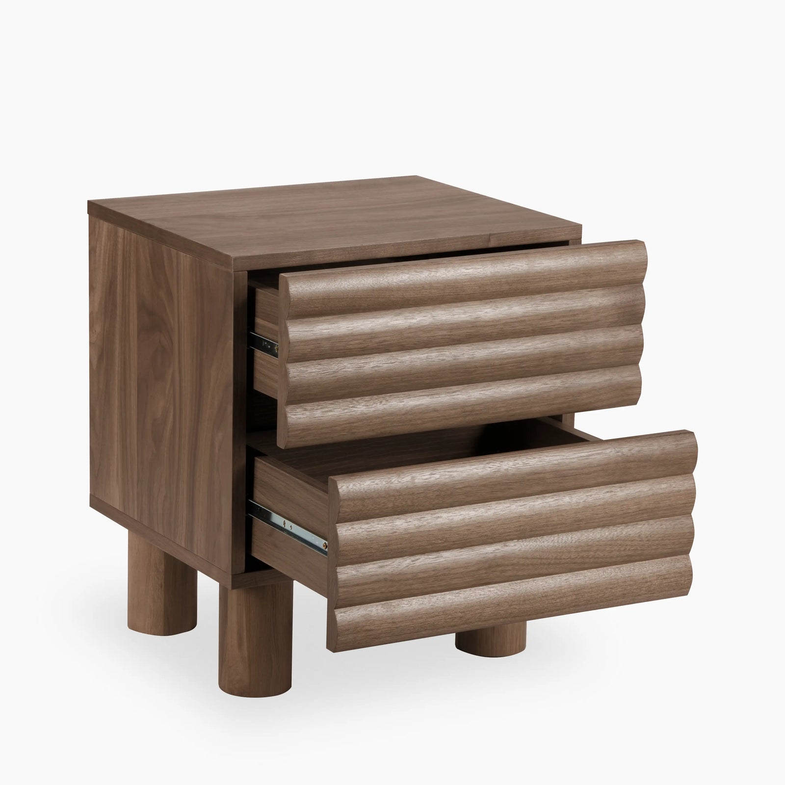 Raphael 2 Drawer Bedside Table | Walnut
