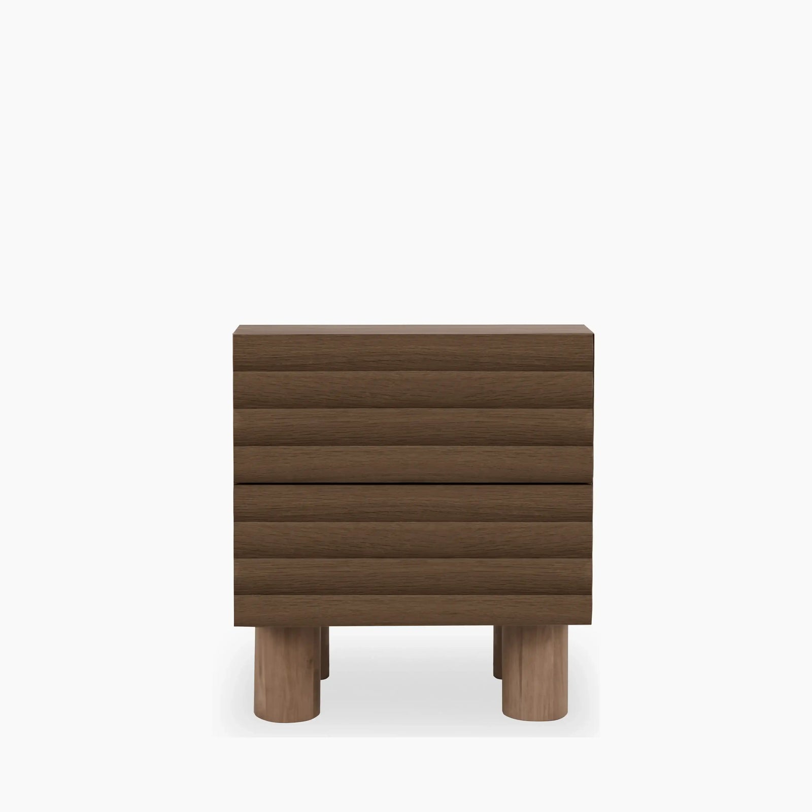 Raphael 2 Drawer Wooden Bedside Table | Walnut