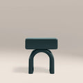 Kudo 1 Drawer Bedside Table | High Gloss Emerald Green