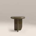 Aliza Round Side Table | High Gloss Clay Green