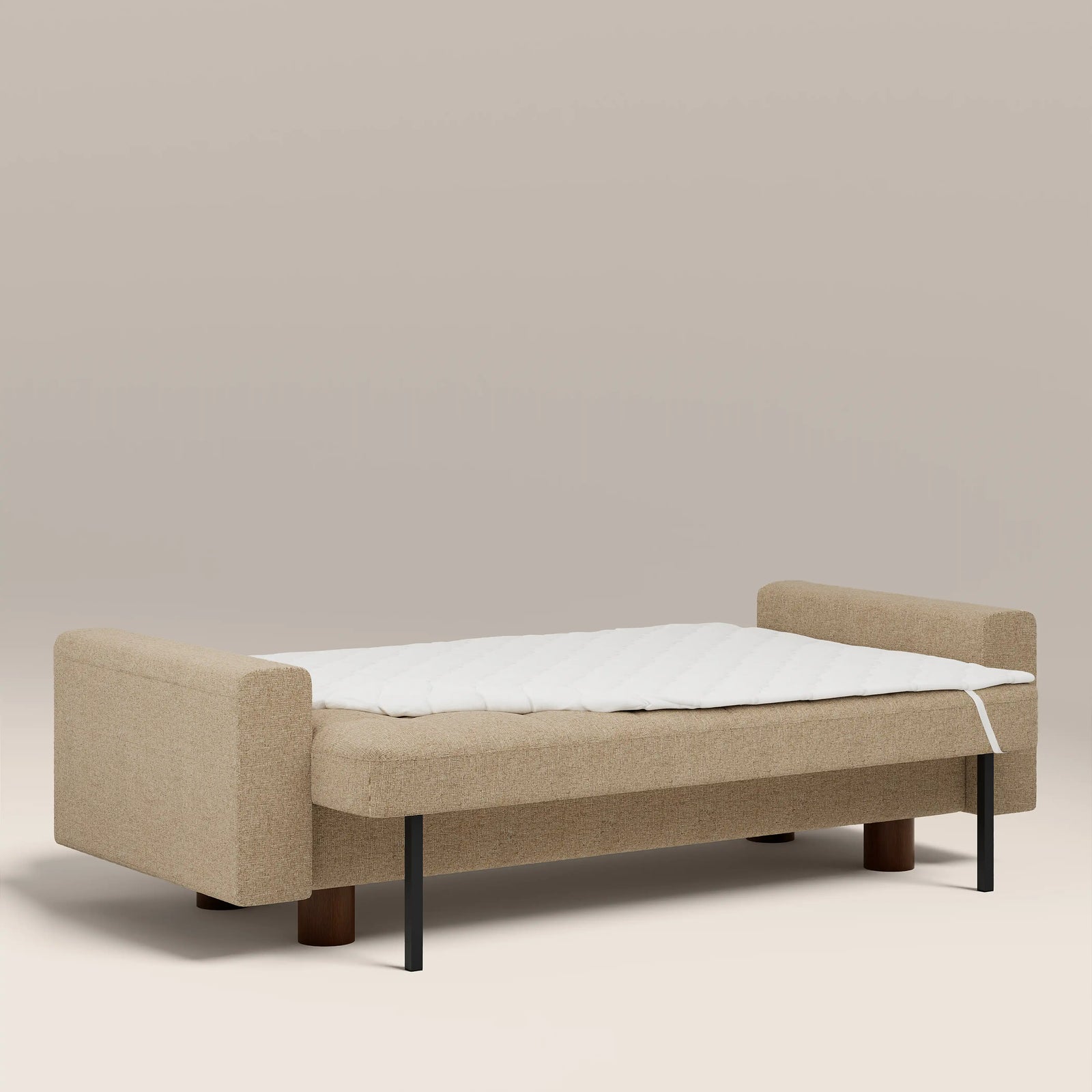 Diego 2 Seater Sofa Bed | Speckled Latte Boucle