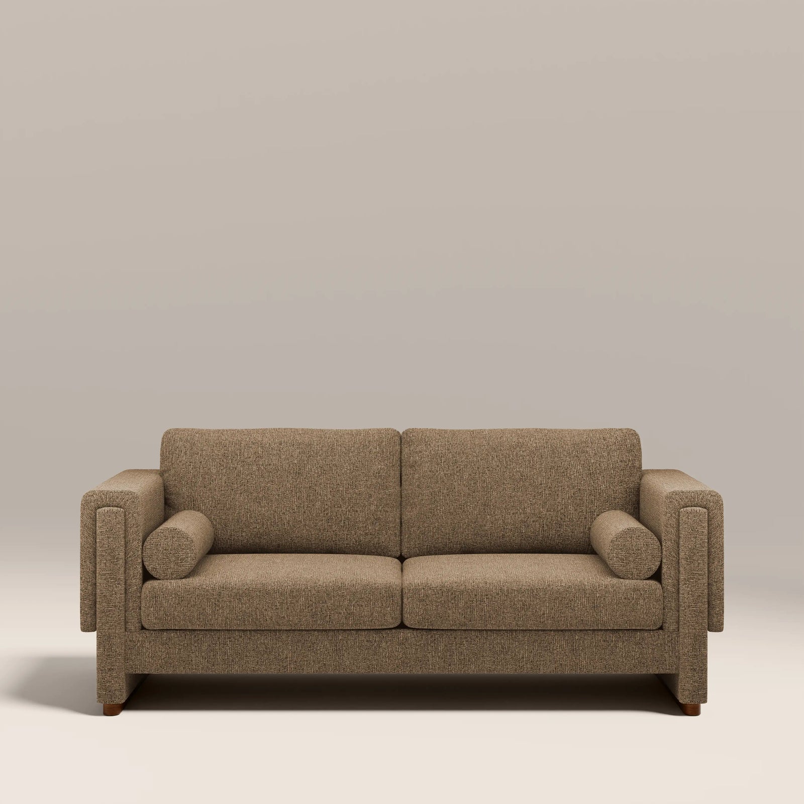 Ava 3 Seater Sofa Bed | Speckled Cappuccino Boucle