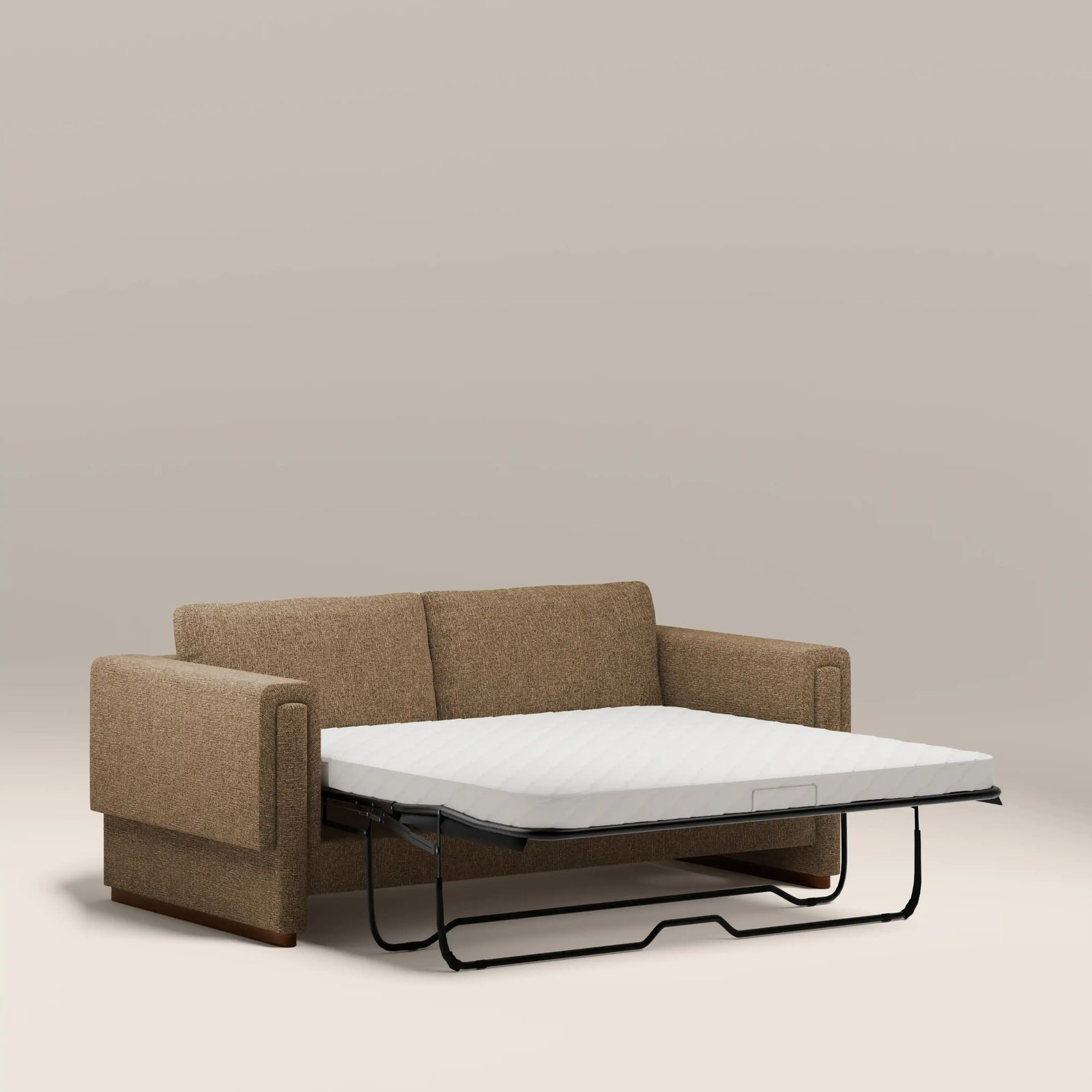 Ava 3 Seater Sofa Bed | Speckled Cappuccino Boucle
