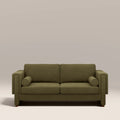 Ava 3 Seater Sofa | Moss Green Sustainable Mohair Velvet