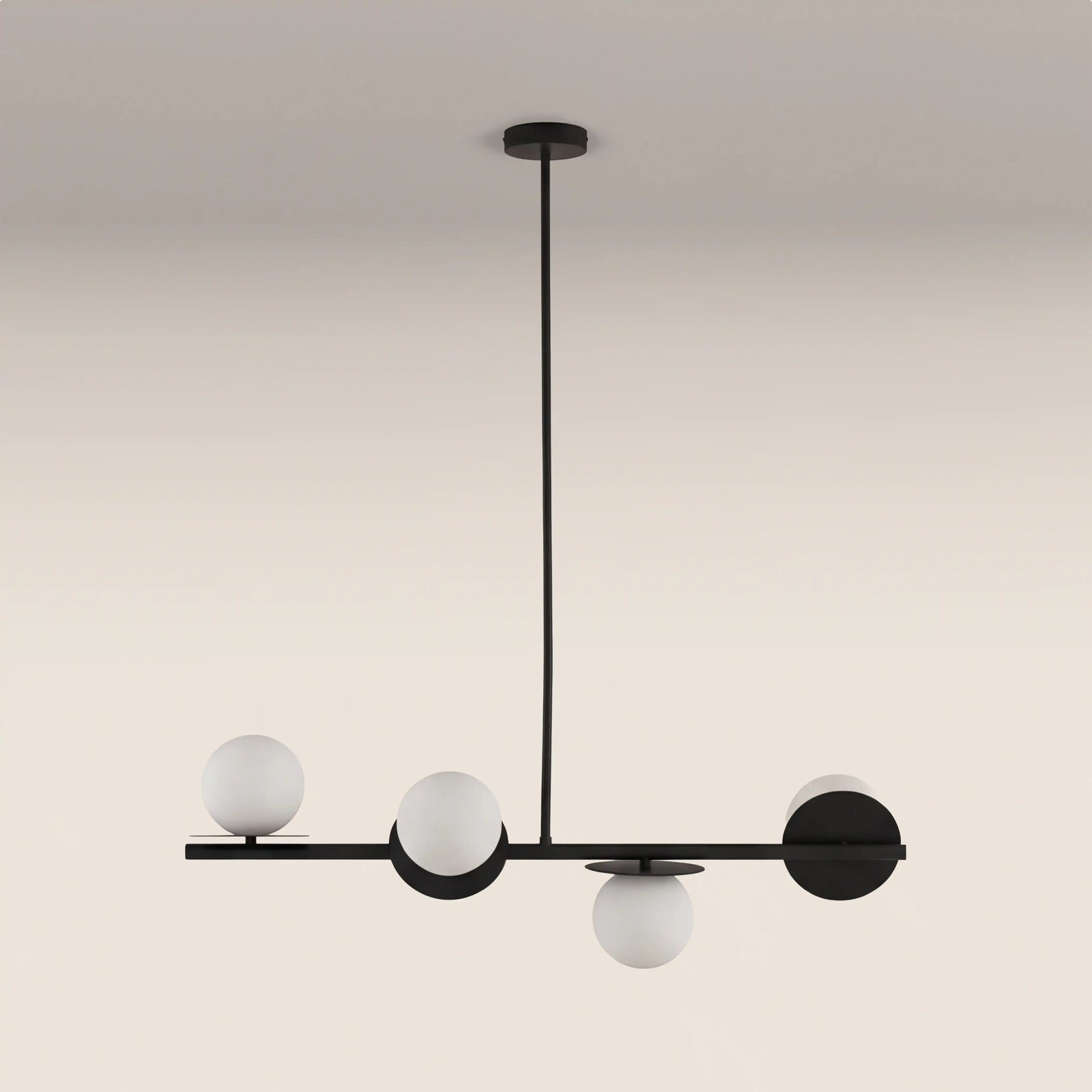 houseof 4 Plate Pendant Light | Charcoal