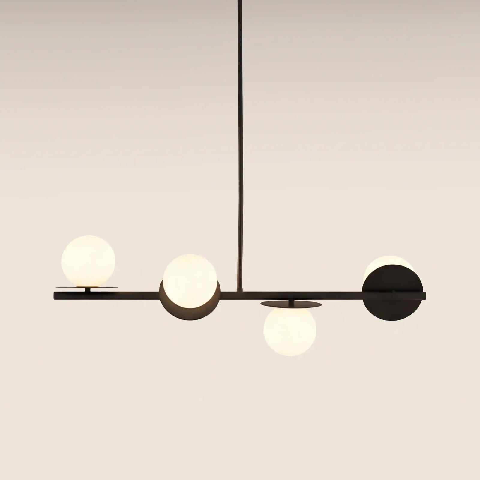 houseof 4 Plate Pendant Light | Charcoal
