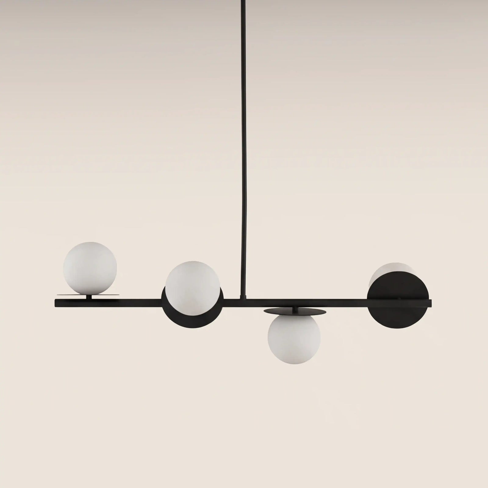 houseof 4 Plate Pendant Light | Charcoal