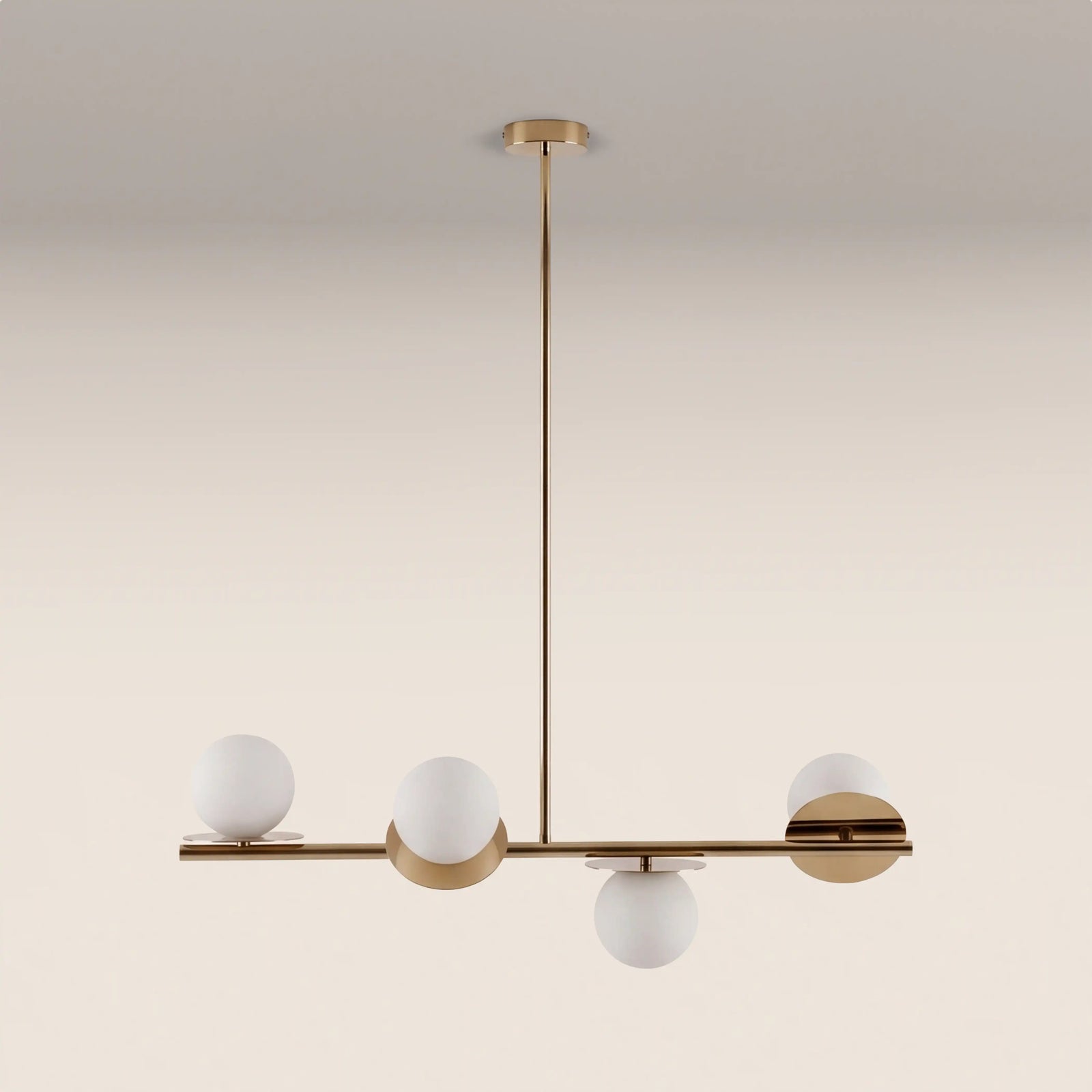 houseof 4 Plate Pendant Light | Brass