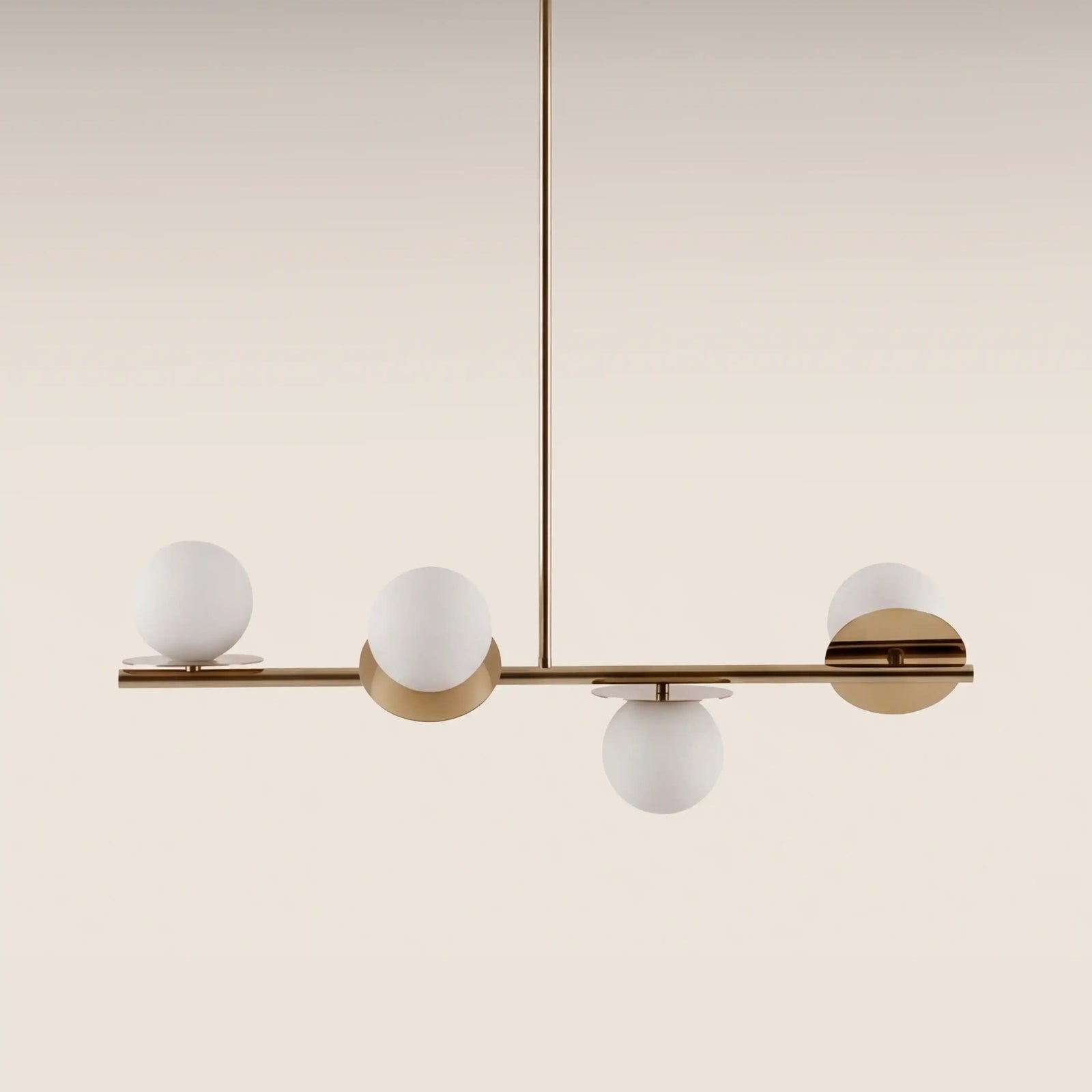 houseof 4 Plate Pendant Light | Brass