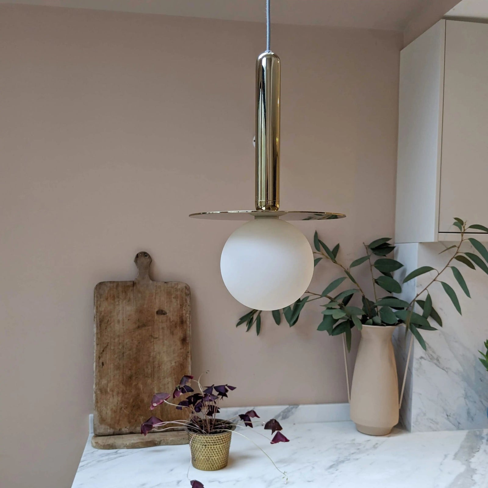 houseof Plate Pendant Light | Brass