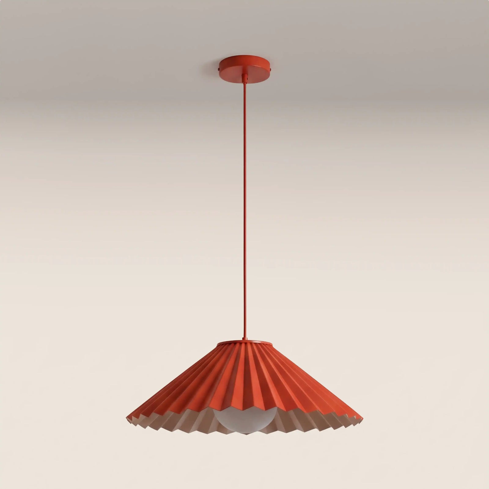 houseof Pleat Ceiling Light | Red