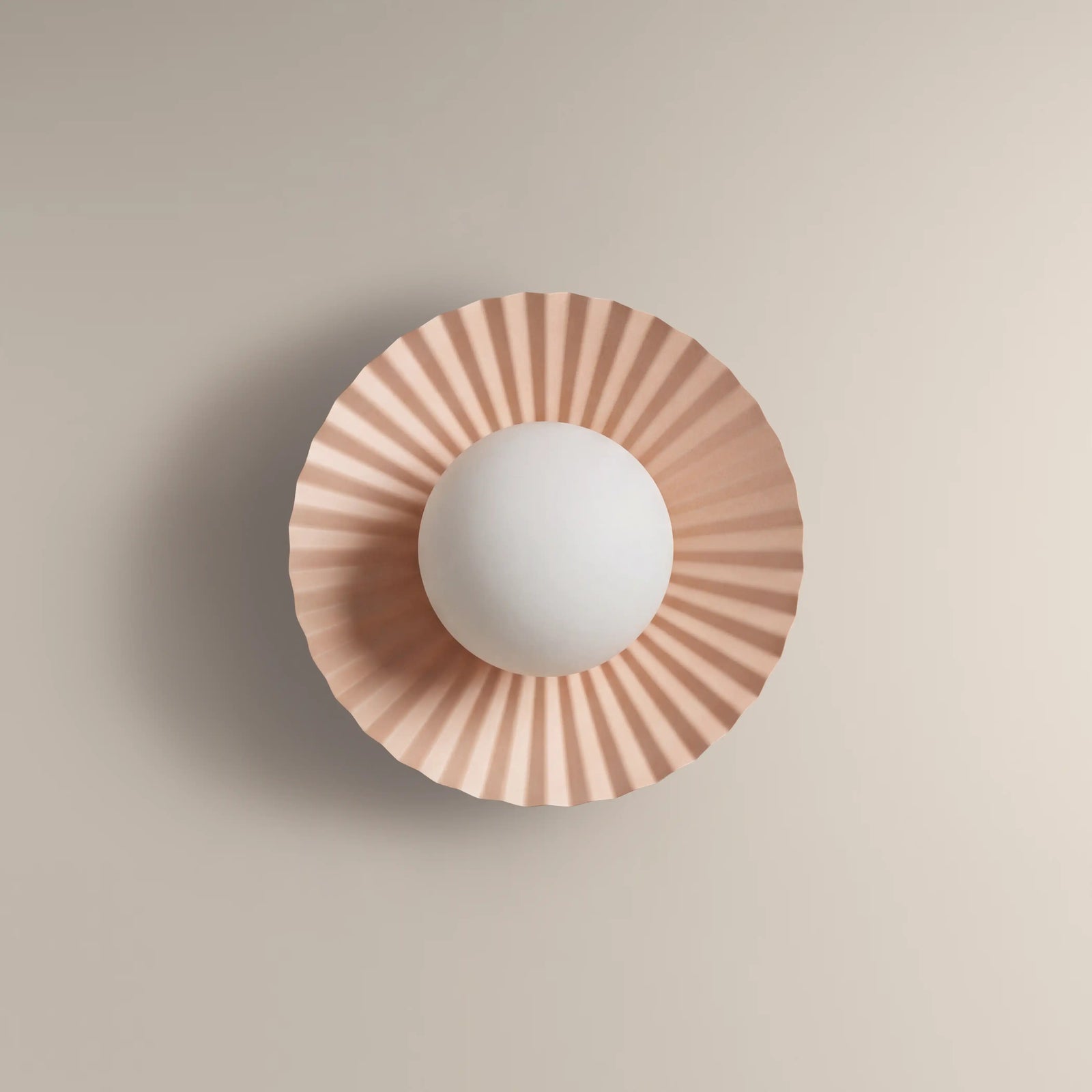 houseof Pleat Flush Wall & Ceiling Light | Red